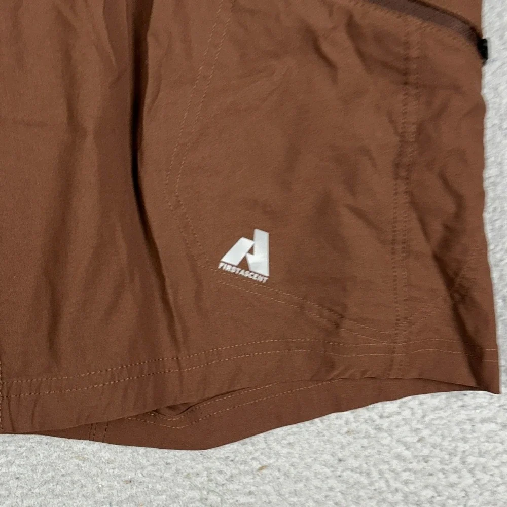 Eddie Bauer First Ascent Shorts Mens 40 Brown Hiking Cargo Trail Stretch Outdoor